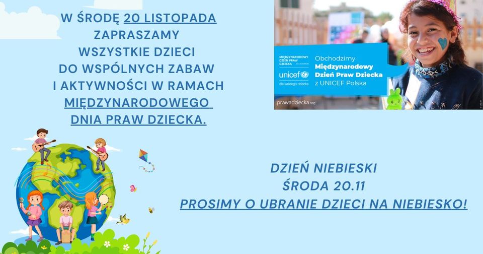 Zaproszenie na Międzynarodowy Dzien Dziecka