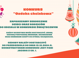 Konkurs "Ozdoba choinkowa"