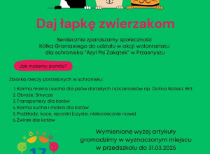 Dobre serca w akcji "Daj łapkę zwierzakom"
