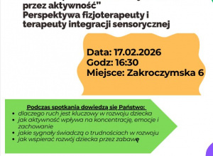 Bezpłatne warsztaty dla Rodziców „Budujący ruch – rozwój dziecka przez aktywność”