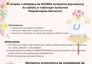 Plakat konkursu "Najpiękniejsza Marzanna"